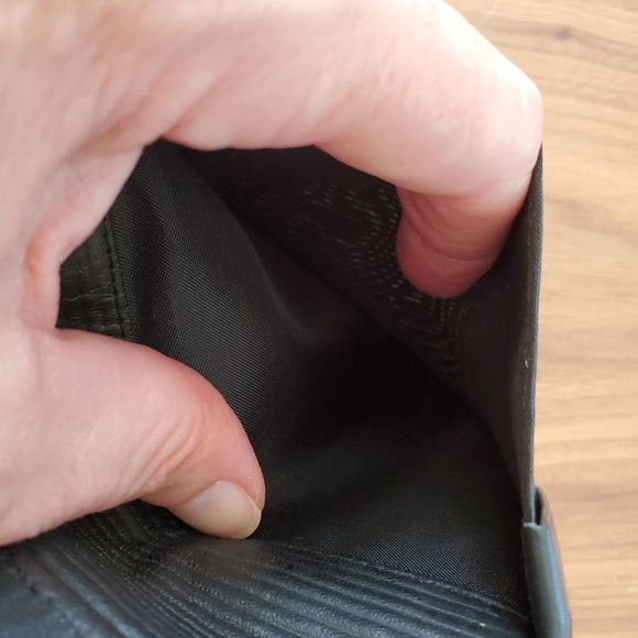 Dope Satin Cowhide Passport Cover Wallet Unisex Black Travel Organizer - Picture 3 of 7